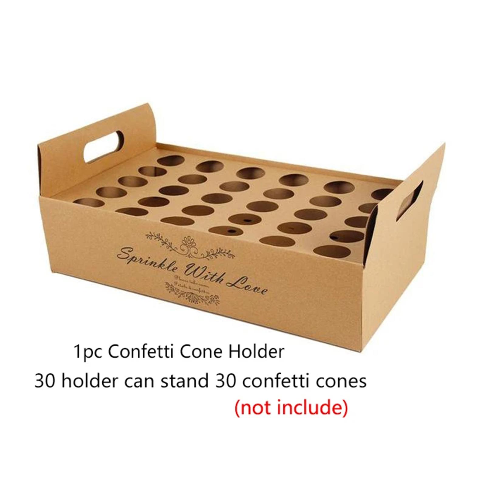 Paper Confetti Cone Box Stand  - Papercraft Supply Confetti ulasan dan harga
