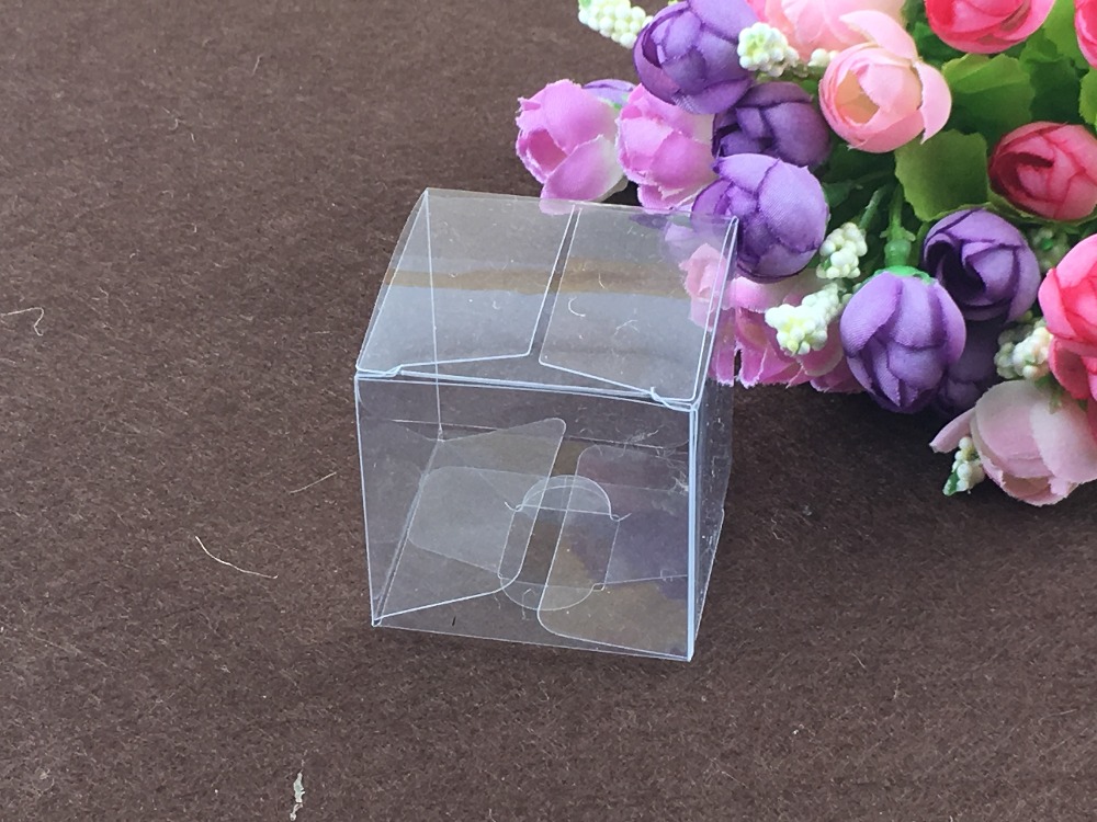 50pcs 9*9*9cm clear plastic pv - Event Party Box ulasan dan harga