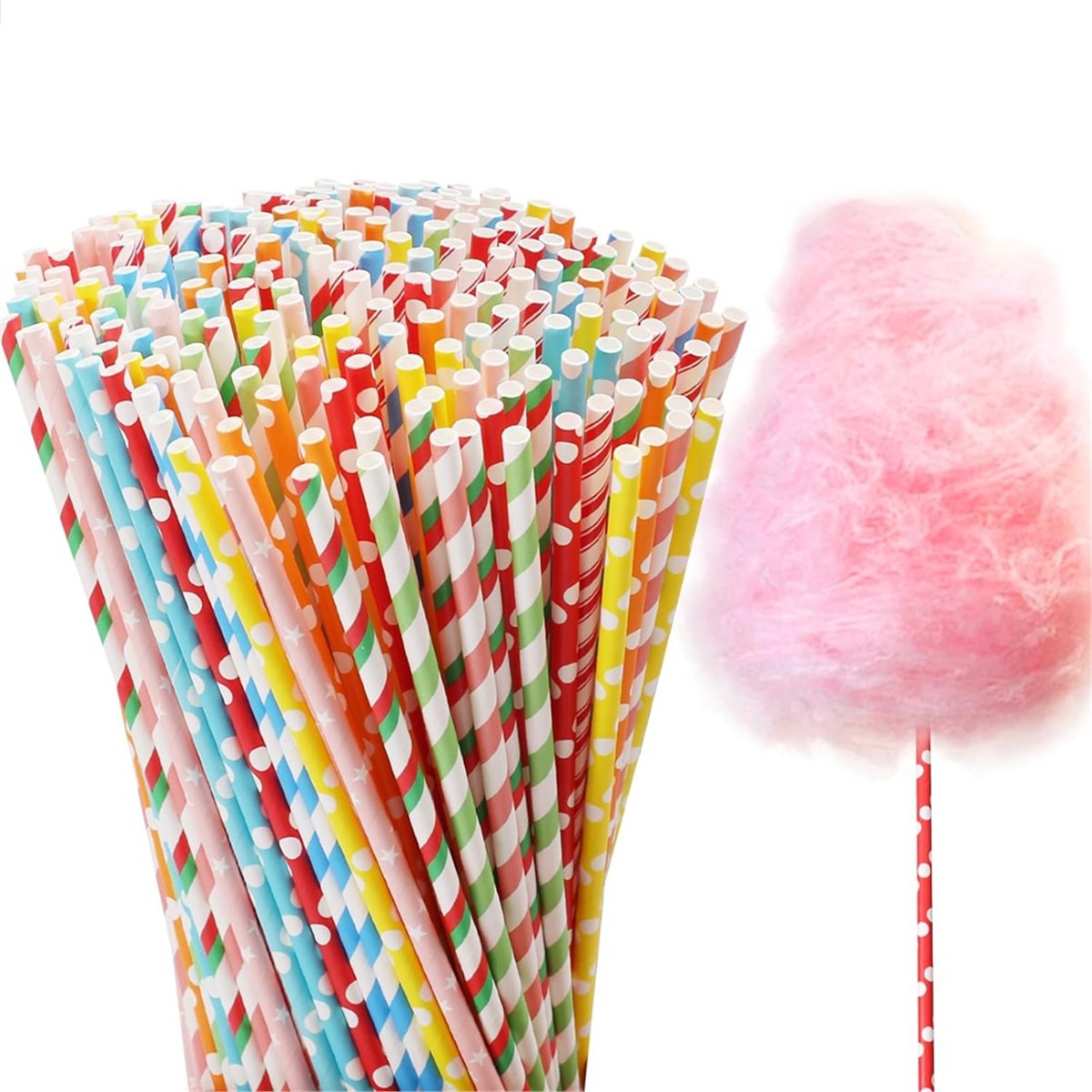 ABZT 200 Pieces Cotton Candy C - Cotton Candy Cone ulasan dan harga