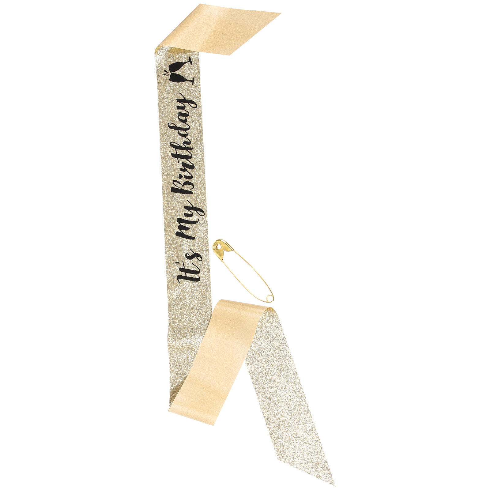 1Pcs Glitter Birthday Sash Sho - Birthday Sash Glitter ulasan dan harga