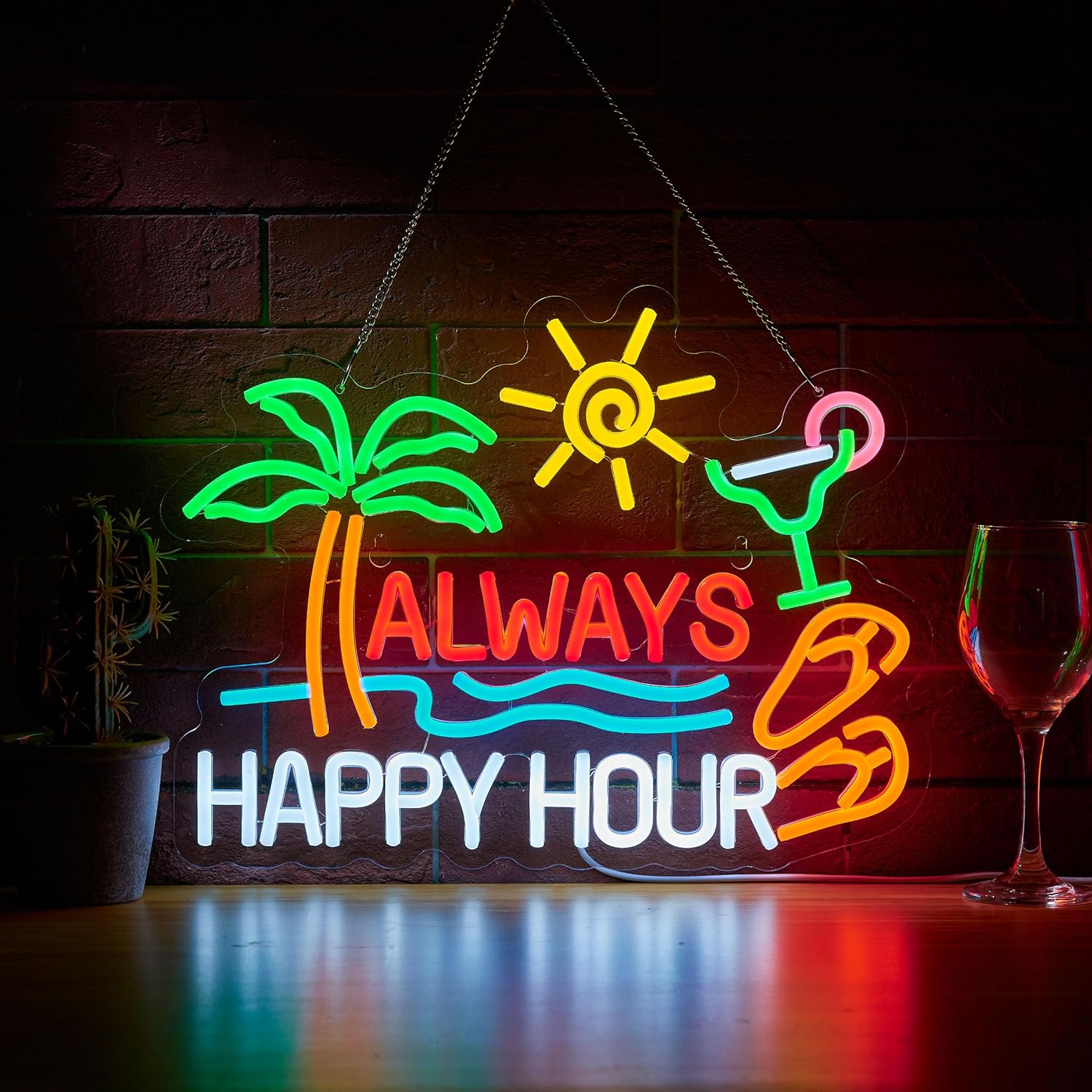 Always Happy Hour Beer Bar Neo - Neon Sign Party ulasan dan harga