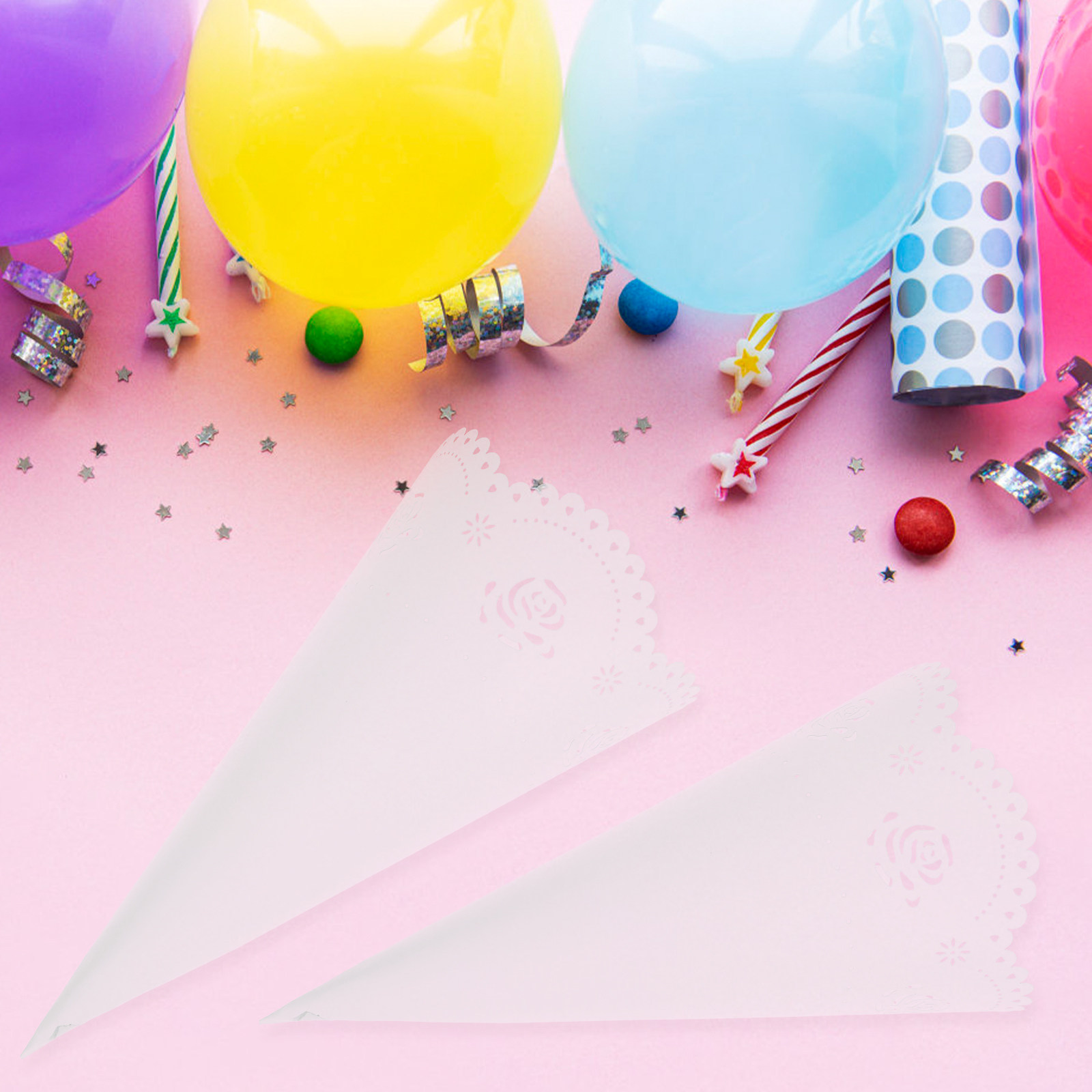 20Pcs Hollow Confetti Holders  - Papercraft Supply Confetti ulasan dan harga