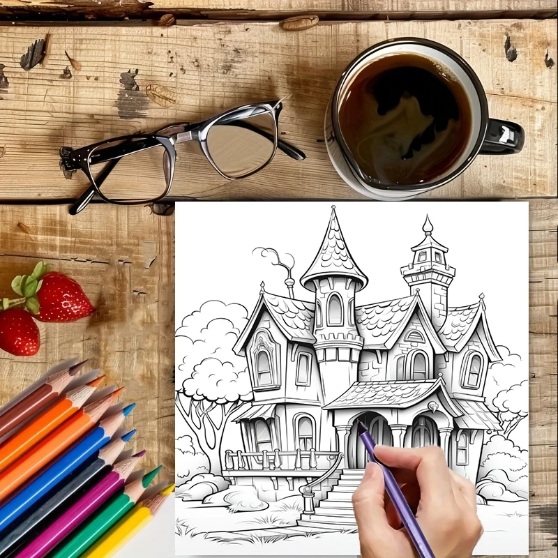 Haunted House Coloring Book fo - Event Supplies ulasan dan harga