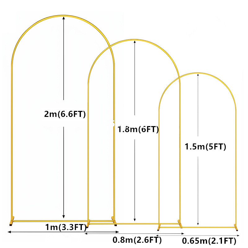 1pc Gold Metal Arch Backdrop S - Balloon Arch Kit ulasan dan harga