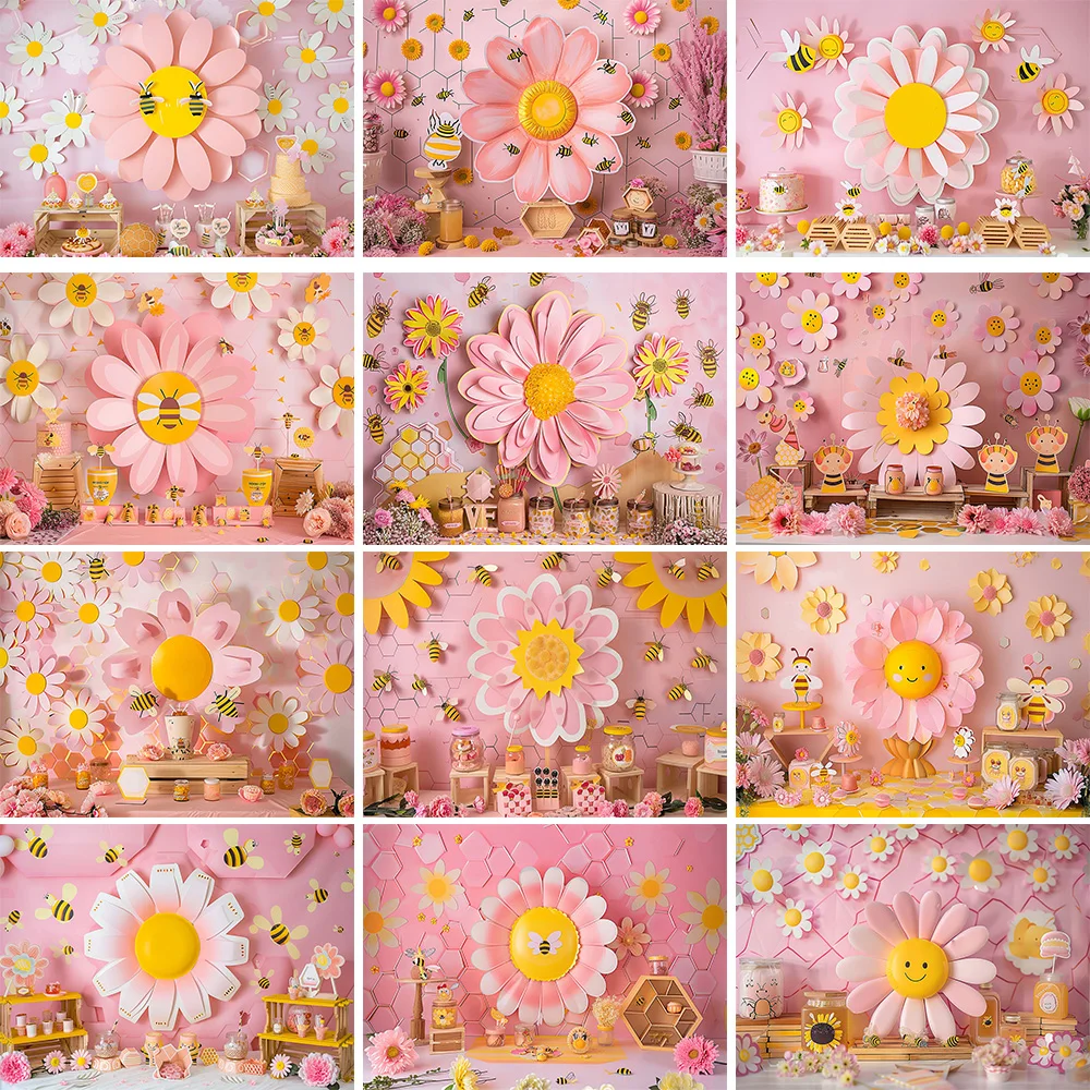 Mocsicka Sweet Daisy Girl Birt - Dessert Table Backdrop ulasan dan harga