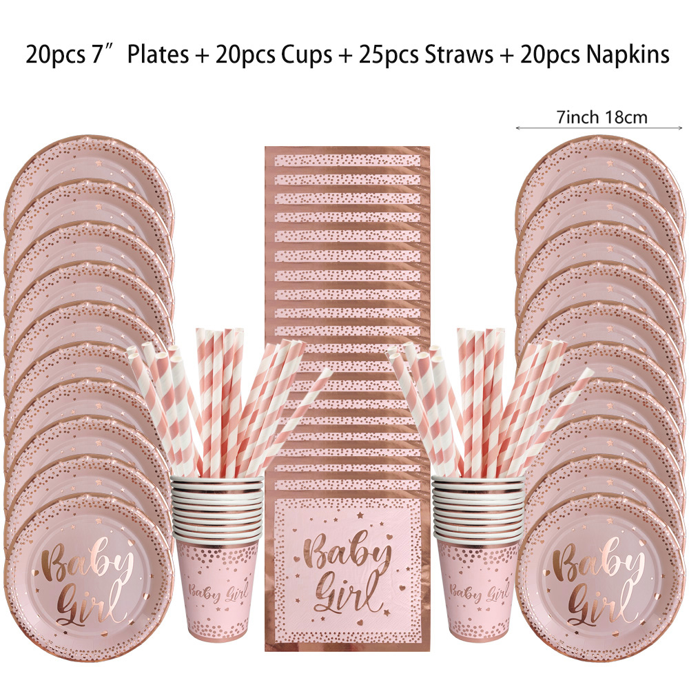 Rose Gold Party Disposable Tab - Paper Straw Color ulasan dan harga