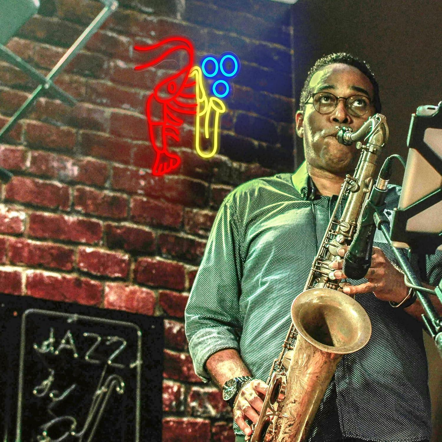 Lobster Saxophone Neon Sign Ja - Neon Sign Party ulasan dan harga