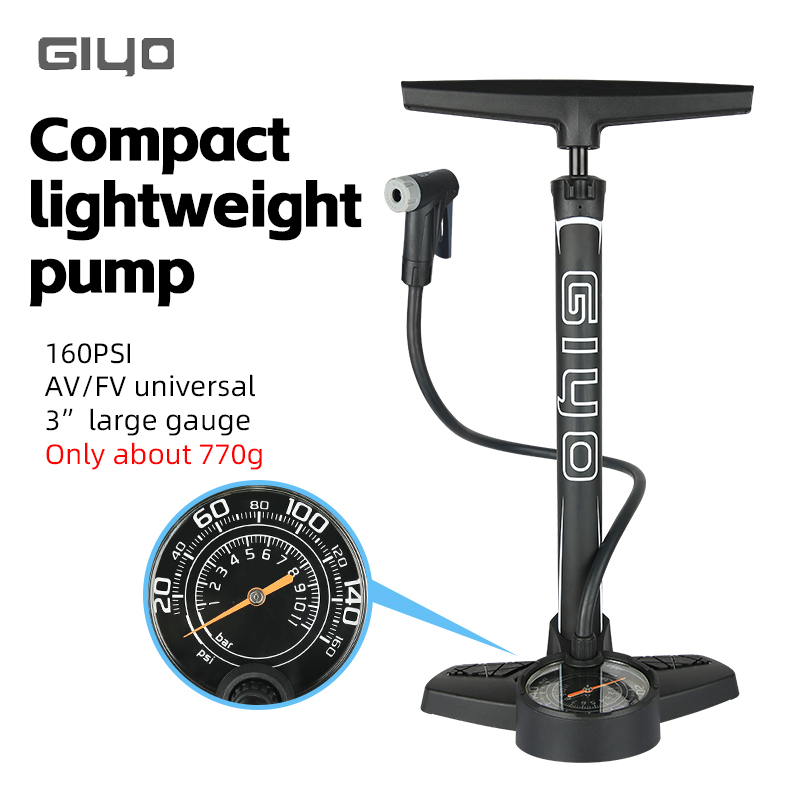 GIYO 160PSI Bicycle Floor Pump - Balloon Pump Hand ulasan dan harga