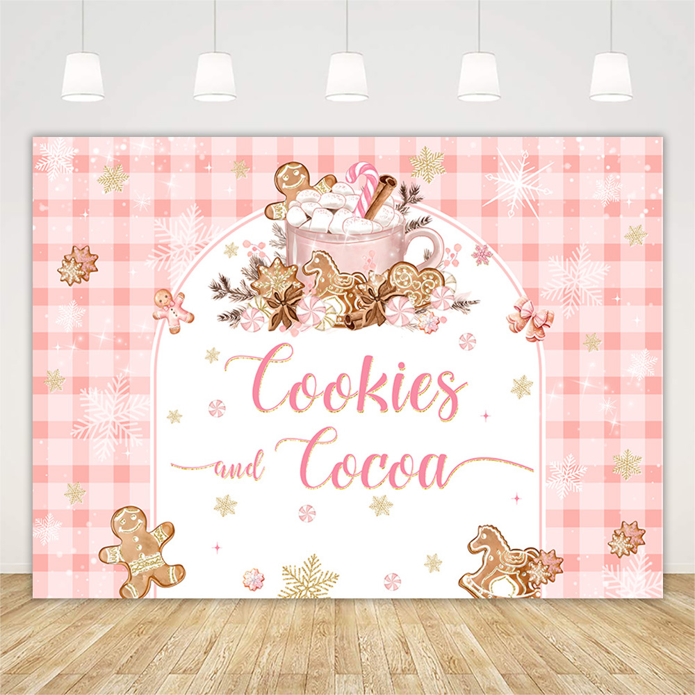 Christmas Gingerbread Baby Sho - Dessert Table Backdrop ulasan dan harga