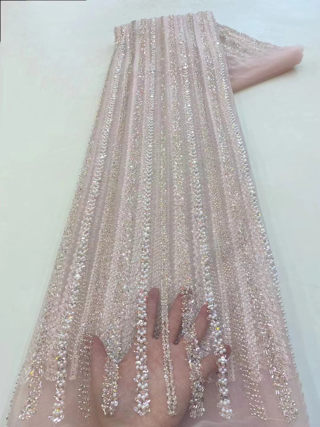 High Quality African Nigerian  - Glitter Tablecloth ulasan dan harga