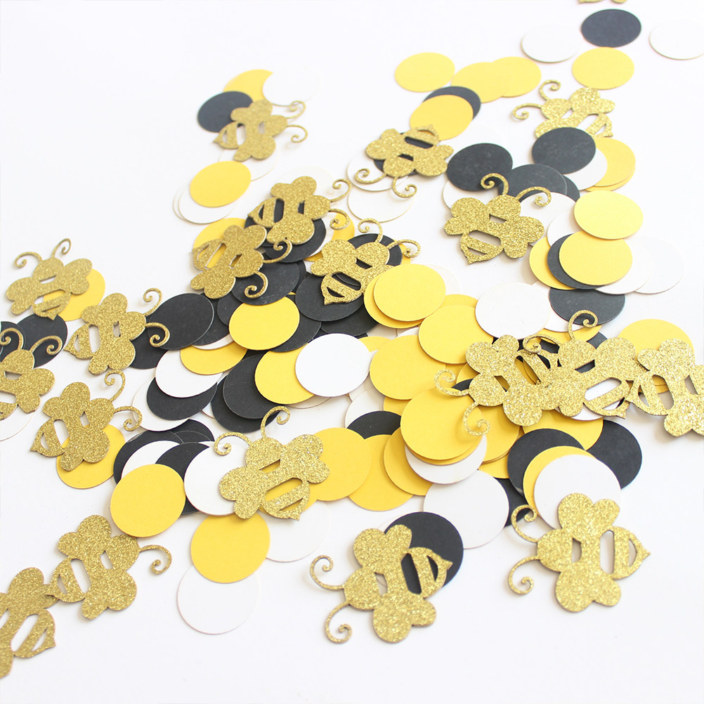 1Set Cartoon Bee Paper Scrap R - Papercraft Supply Confetti ulasan dan harga