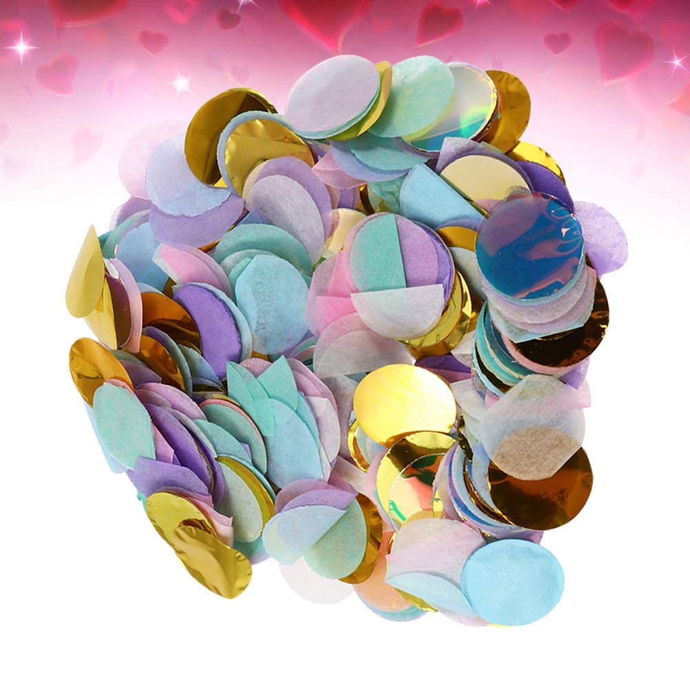 1Pack 50G Elegant Round Paper  - Papercraft Supply Confetti ulasan dan harga